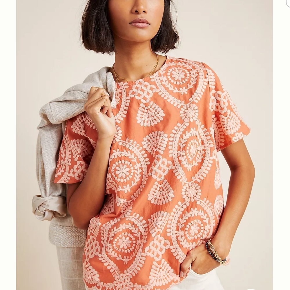 🧁 Coralie Embroidered Blouse